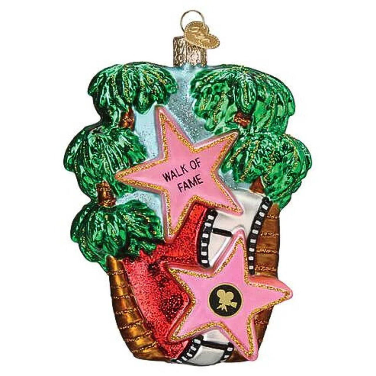 Old World Christmas 5.0 Inch Hollywood Walk Of Fame Christmas Tree Ornament , Film Stars